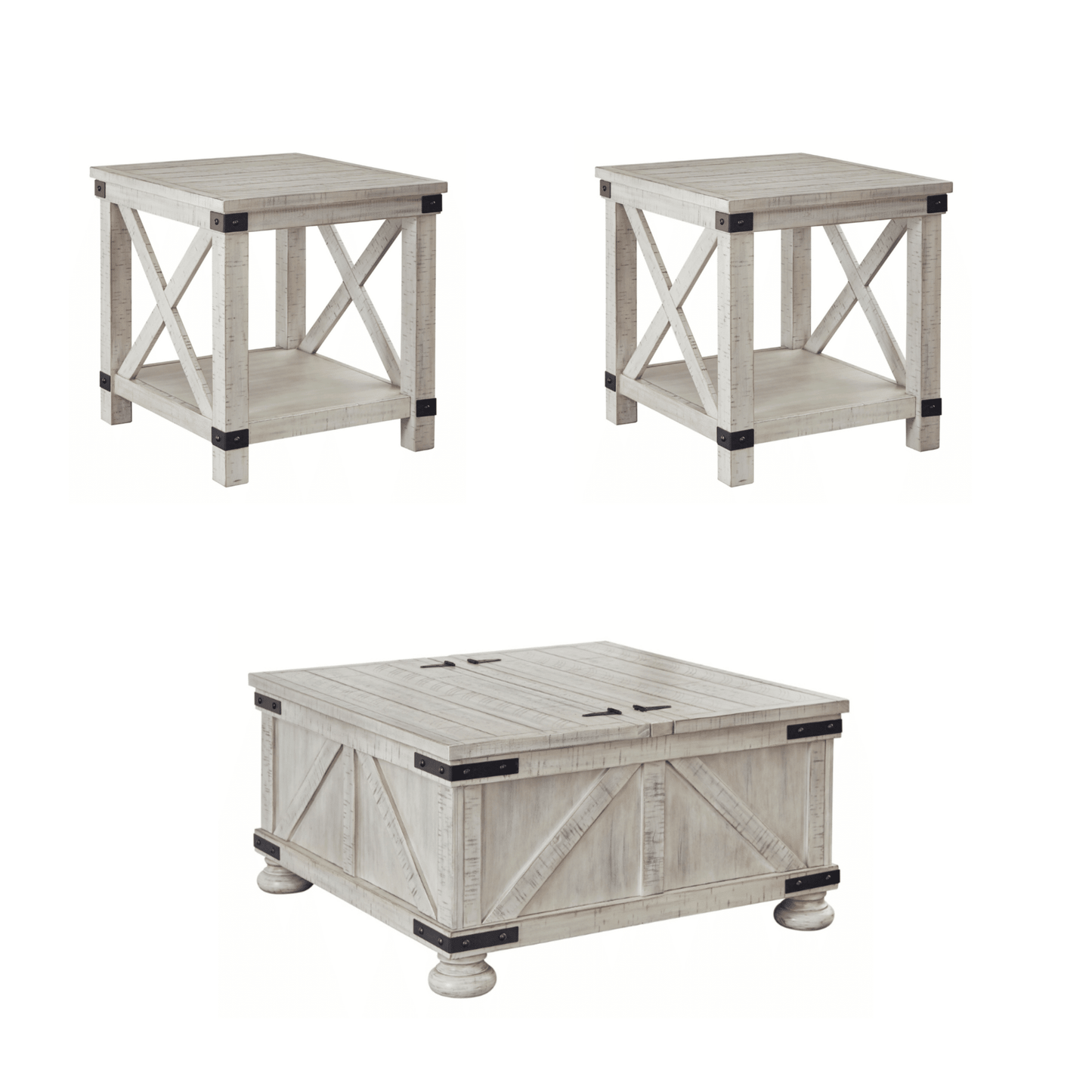 Bayless 4-Piece Sectional with Carynhurts Table (Set of 3) Offer