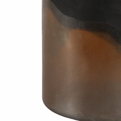 11" Mason Small Brown Glass Vase