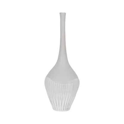 EV19640-03  17" ABBOT LARGE GREEN GLASS VASE( Sagebrook Home  )