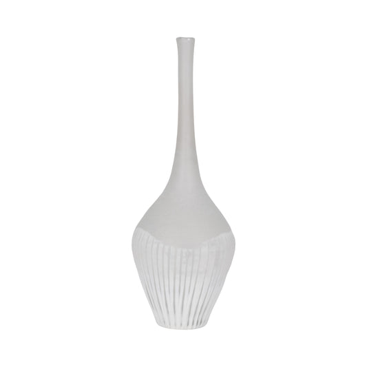 EV19640-03  17" ABBOT LARGE GREEN GLASS VASE( Sagebrook Home  )