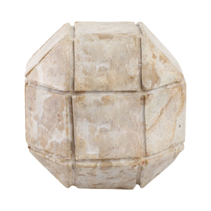 5" Pompano Medium Beige Marble Sphere