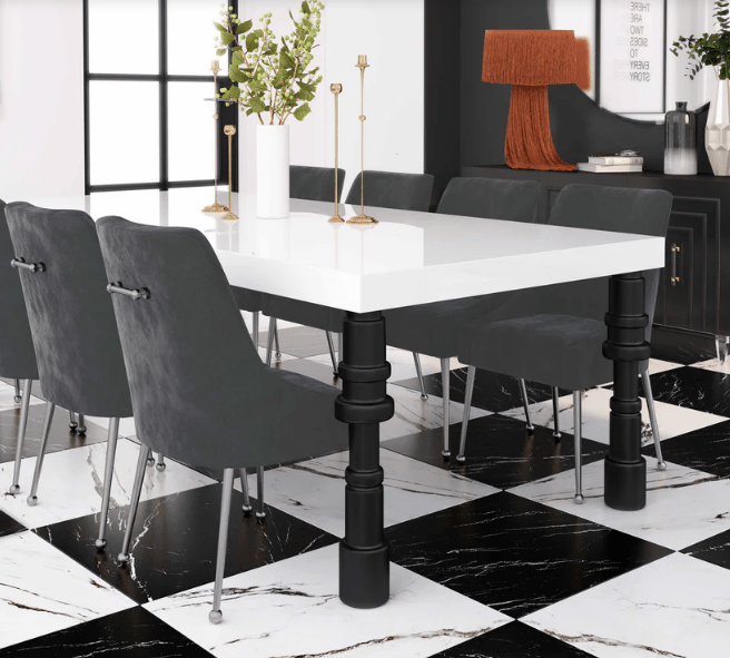 Beatrix Grey Velvet Side Chair with Silver Legs