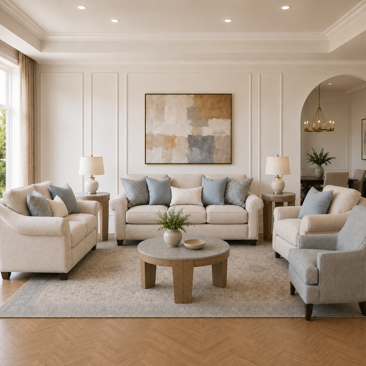 Belread Sofa Set with Free Guystone Table (Set of 3)