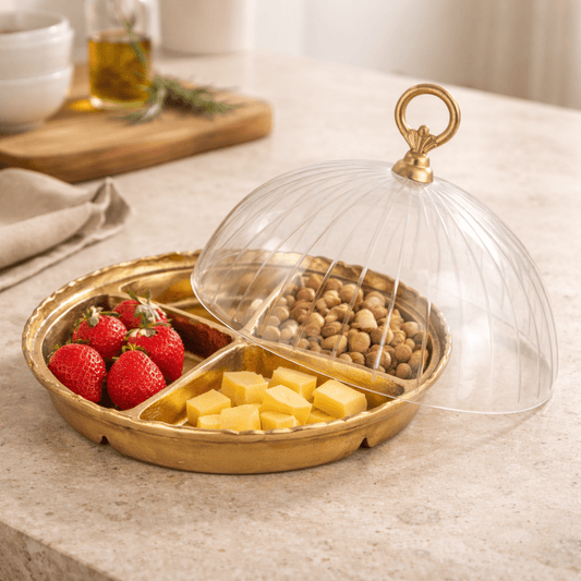 Brass Bell Bowl with Cover