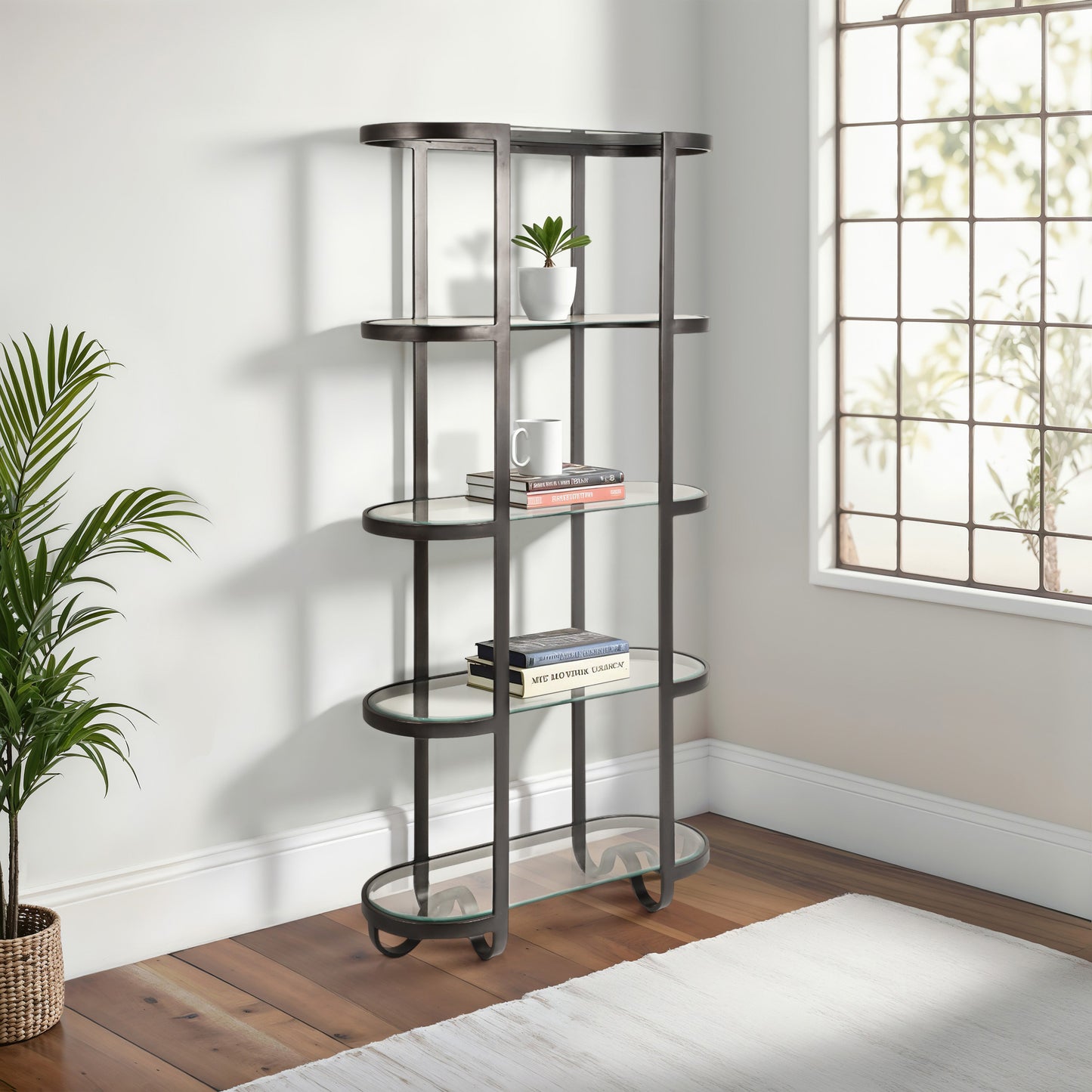 78" Anthem Forged Metal Etagere Shelf