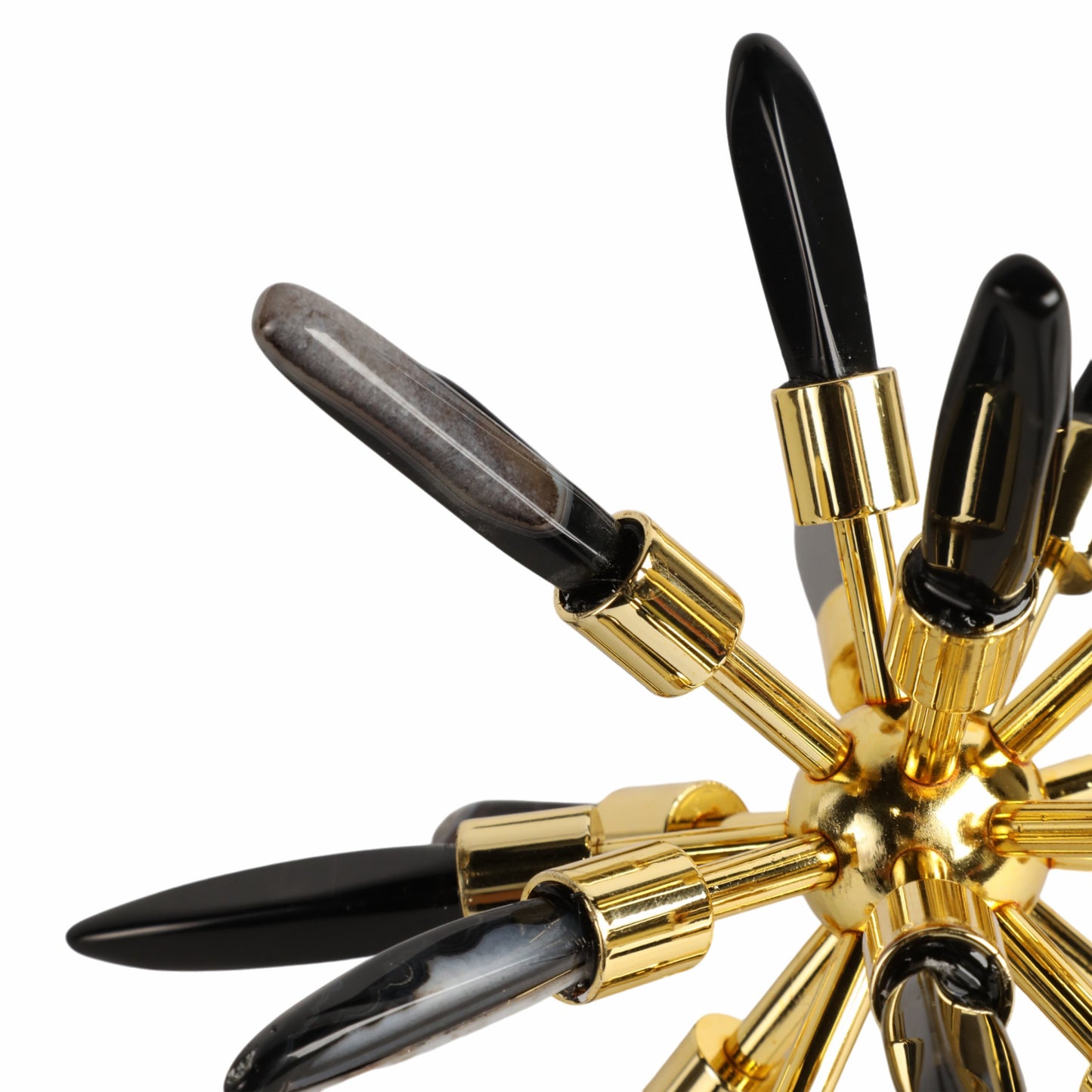 8" Fiona Small Black Stone Starburst Statuary Kd