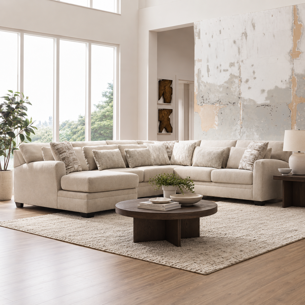 Mandi Point 4-Piece Sectional with Chaise