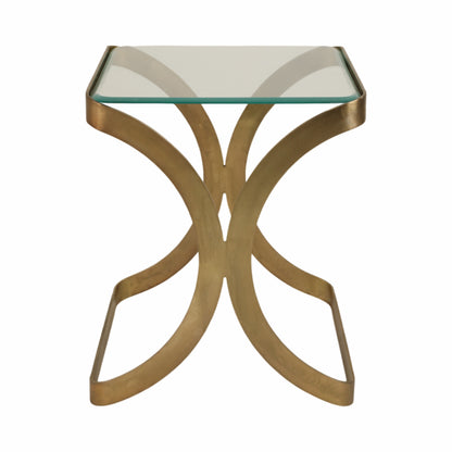 24" Melease Forged Iron Accent Table