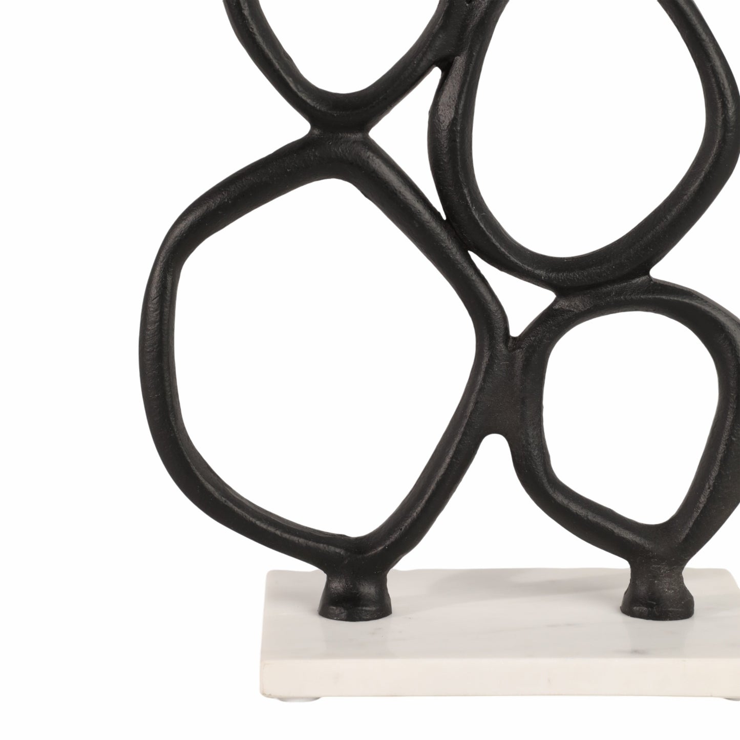 30" Tidus Large Ring Statuary, Black