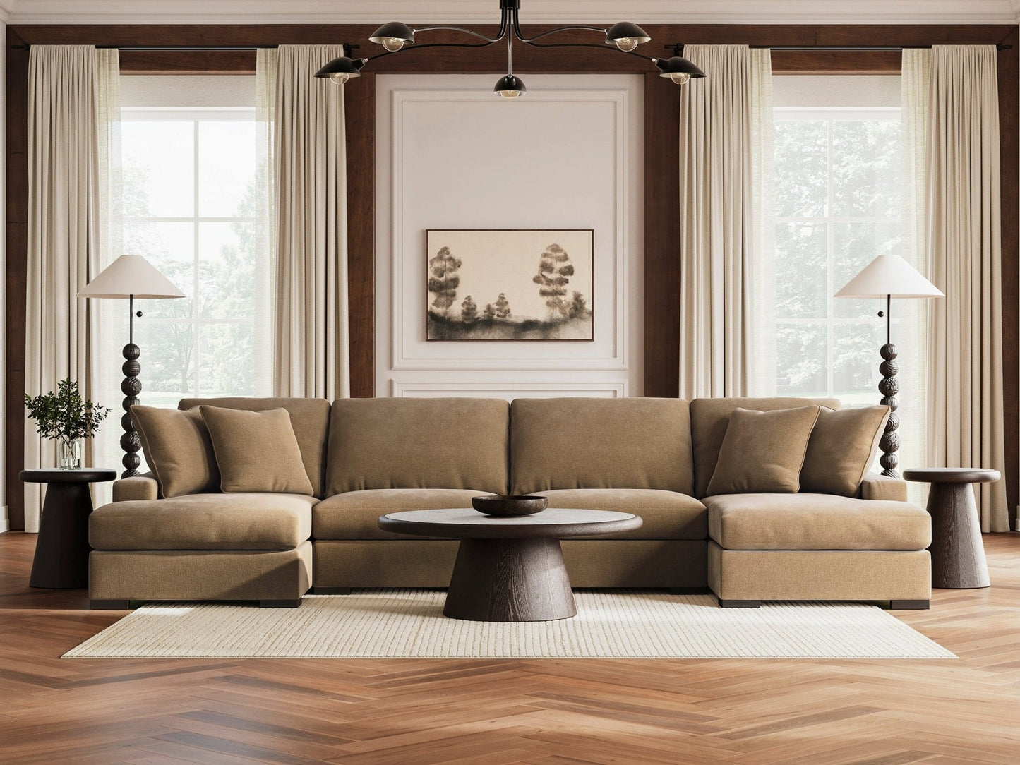 Larce 5-Piece Sectional with Chaise|73610S2