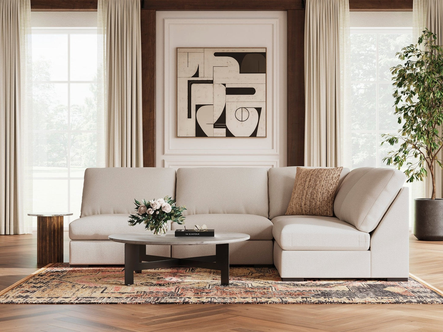 Stonecroft Manor 6-Piece Sectional with Chaise|73611S11