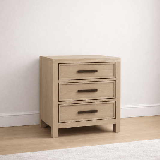 Calmoro Three Drawer Night Stand
