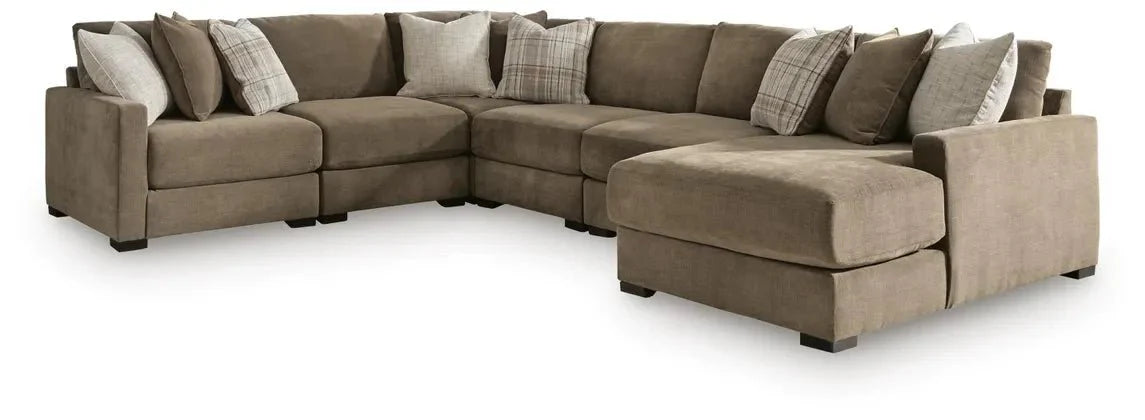 Camellia-Court 6-Piece Sectional with Chaise S15