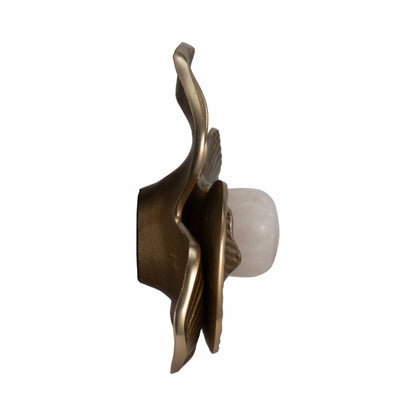 Metal, S/3 10/12/16" Womack Wall Flowers, Gold