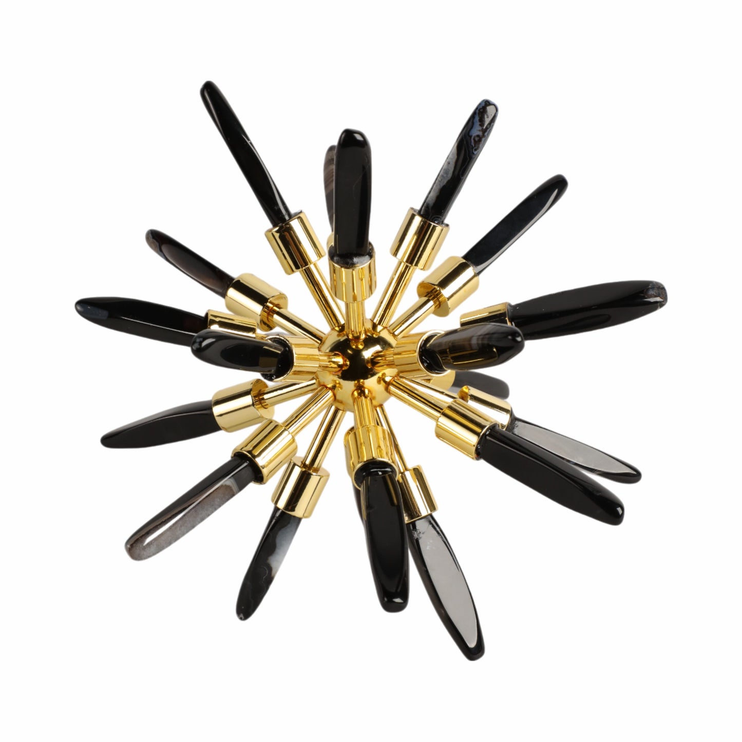 8" Fiona Small Black Stone Starburst Statuary Kd