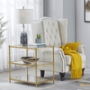 Champagne metal Side TABLE