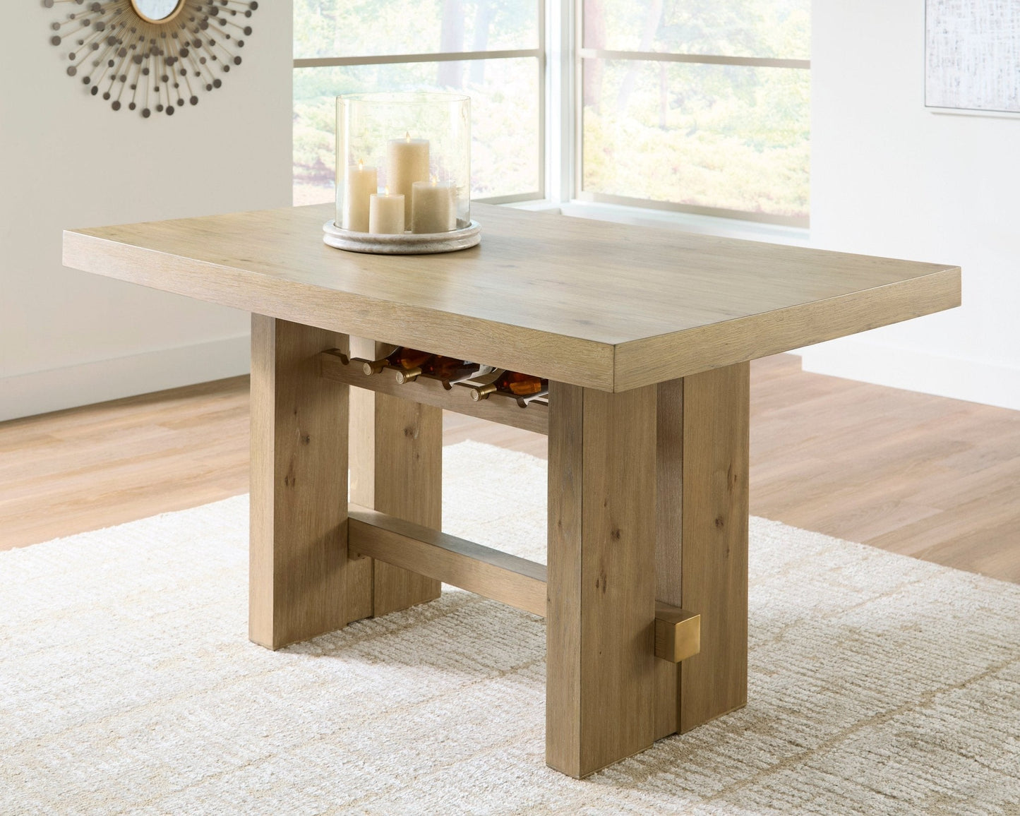 Crendlin RECT Dining Room Counter Table Set