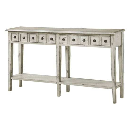 CVFZR2144  Newcastle Antique White Console( Crestview  )