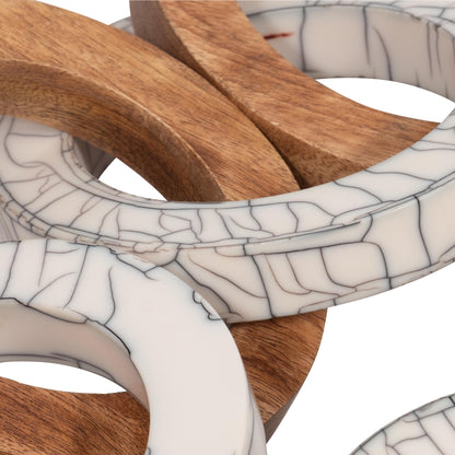 EV19517 |33" Addy Wood  And Resin Link Chain