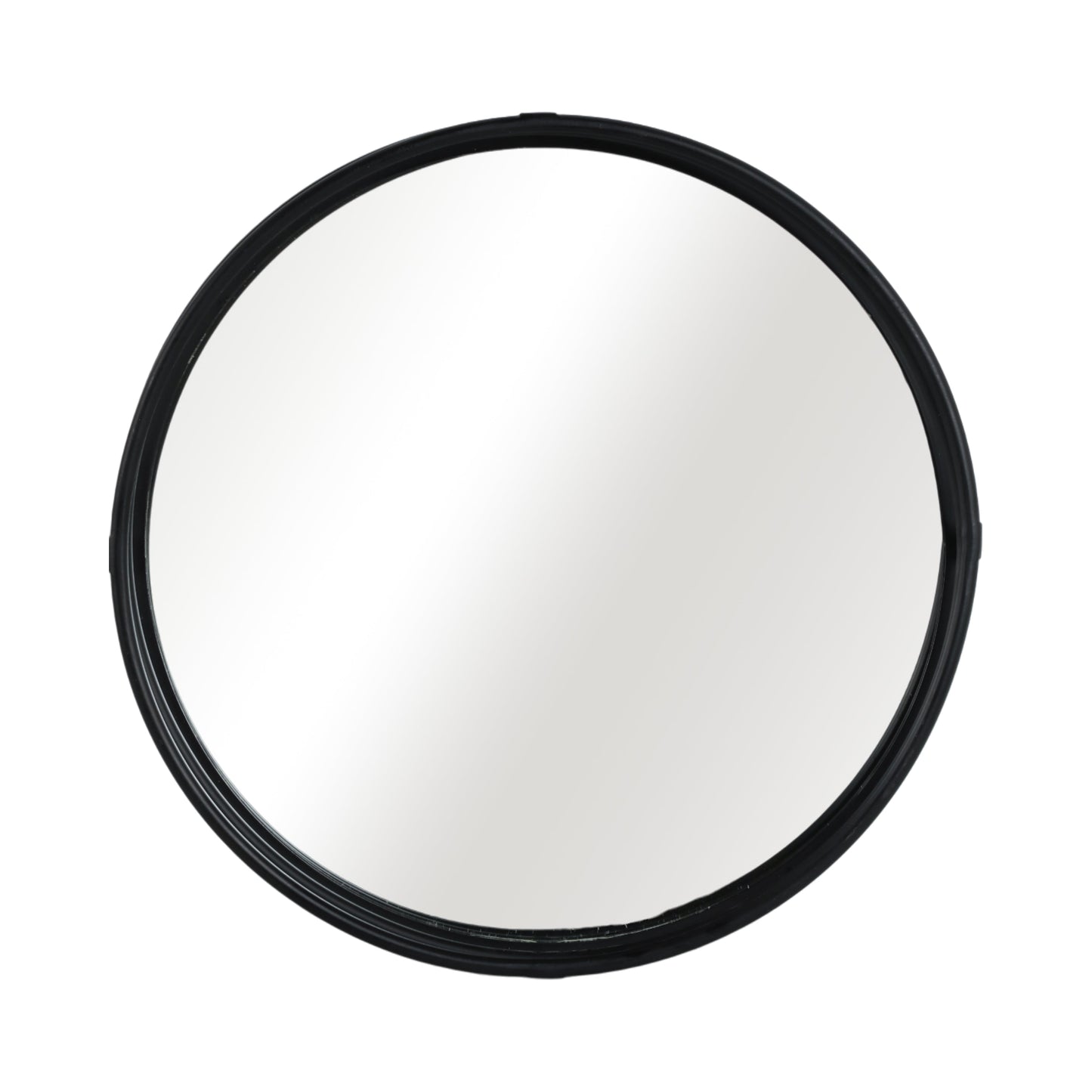 METAL, S/3 14/16/18" ROUND MIRRORED TRAYS, BLACK
