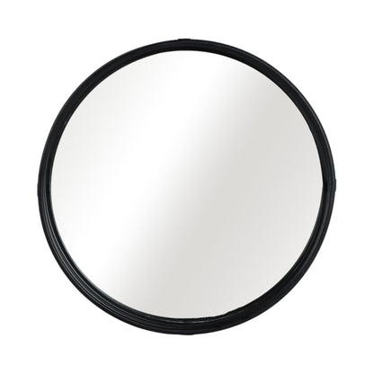 METAL, S/3 14/16/18" ROUND MIRRORED TRAYS, BLACK