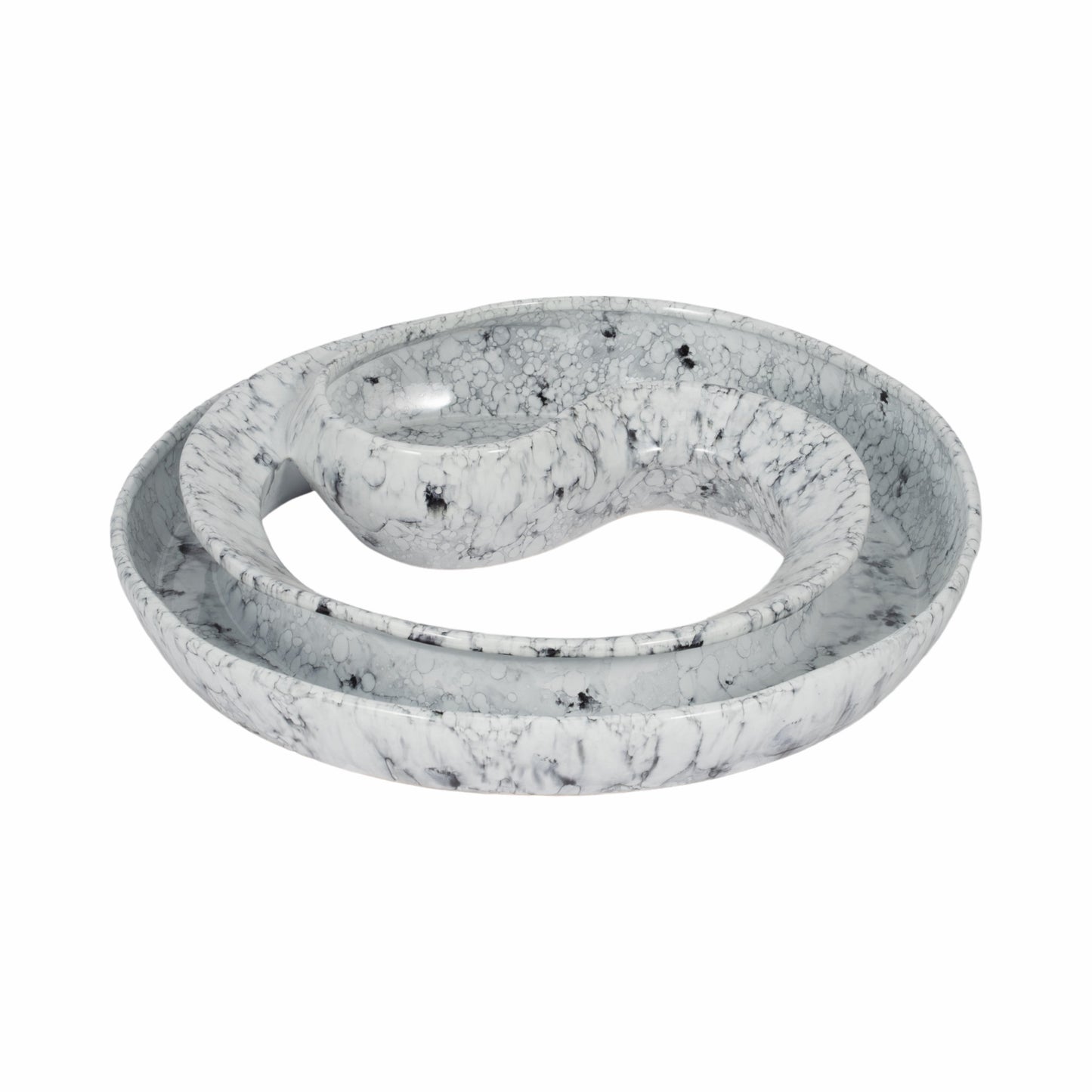 20" Karlin Marbled Ceramic Bowl