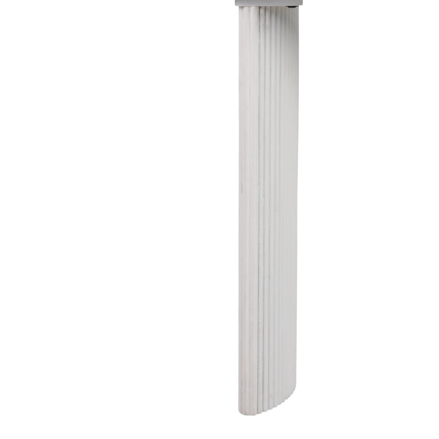 EV21206-03 |60"catalina Travertine&fluted Wood Console Tble/kd