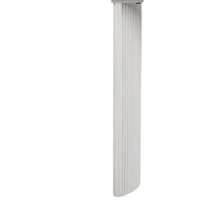 EV21206-03 |60"catalina Travertine&fluted Wood Console Tble/kd