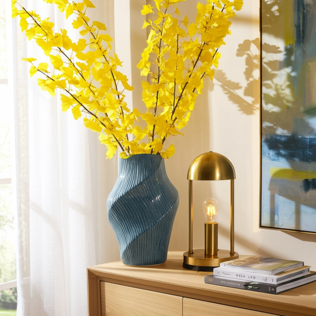 Tihany Blue/Cream Vase |EV21713-06