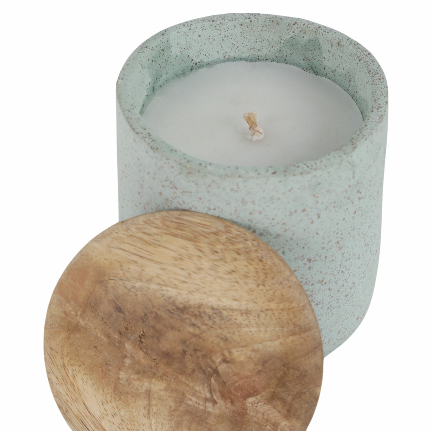 4" 9oz Wild Jasmine & Daisy Tall Cndle W/lid, Blue