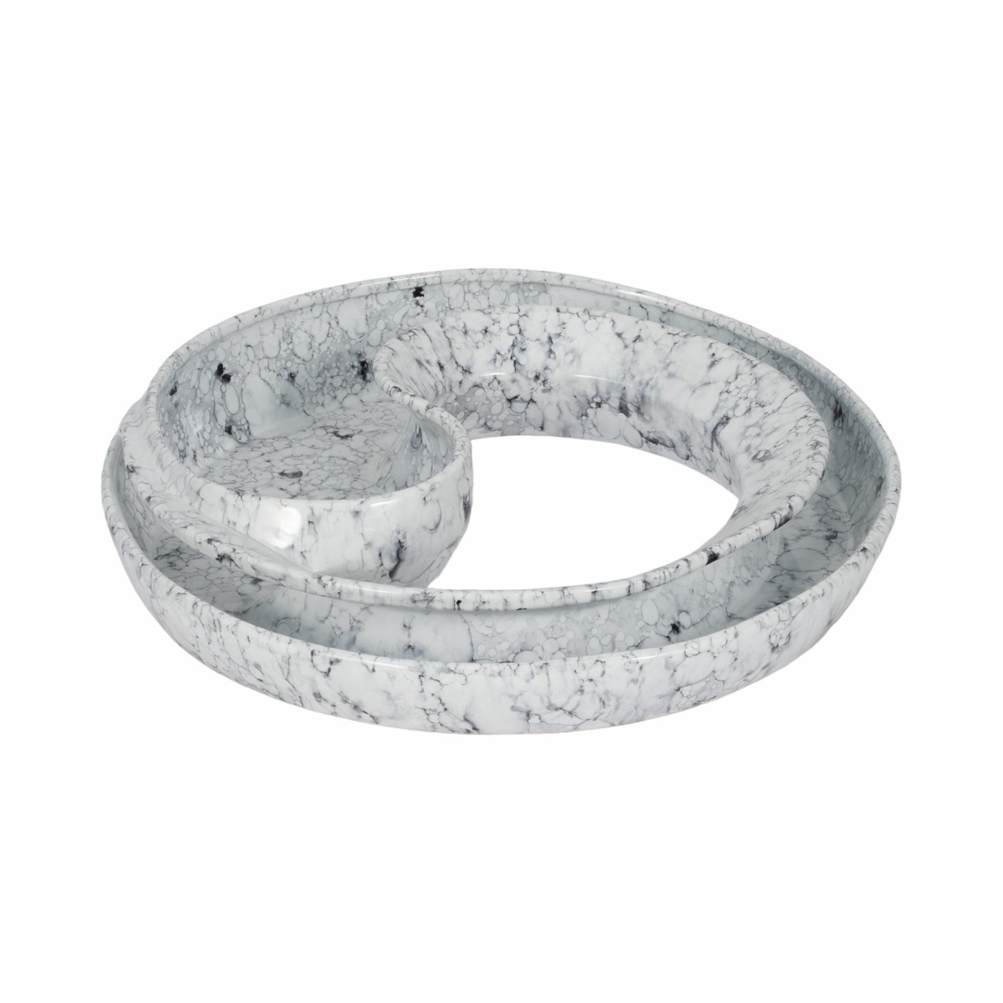 20" Karlin Marbled Ceramic Bowl