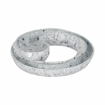 20" Karlin Marbled Ceramic Bowl