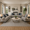 Tight-Rope Morren Sofa set with Free Tarica Table (Set of 3)