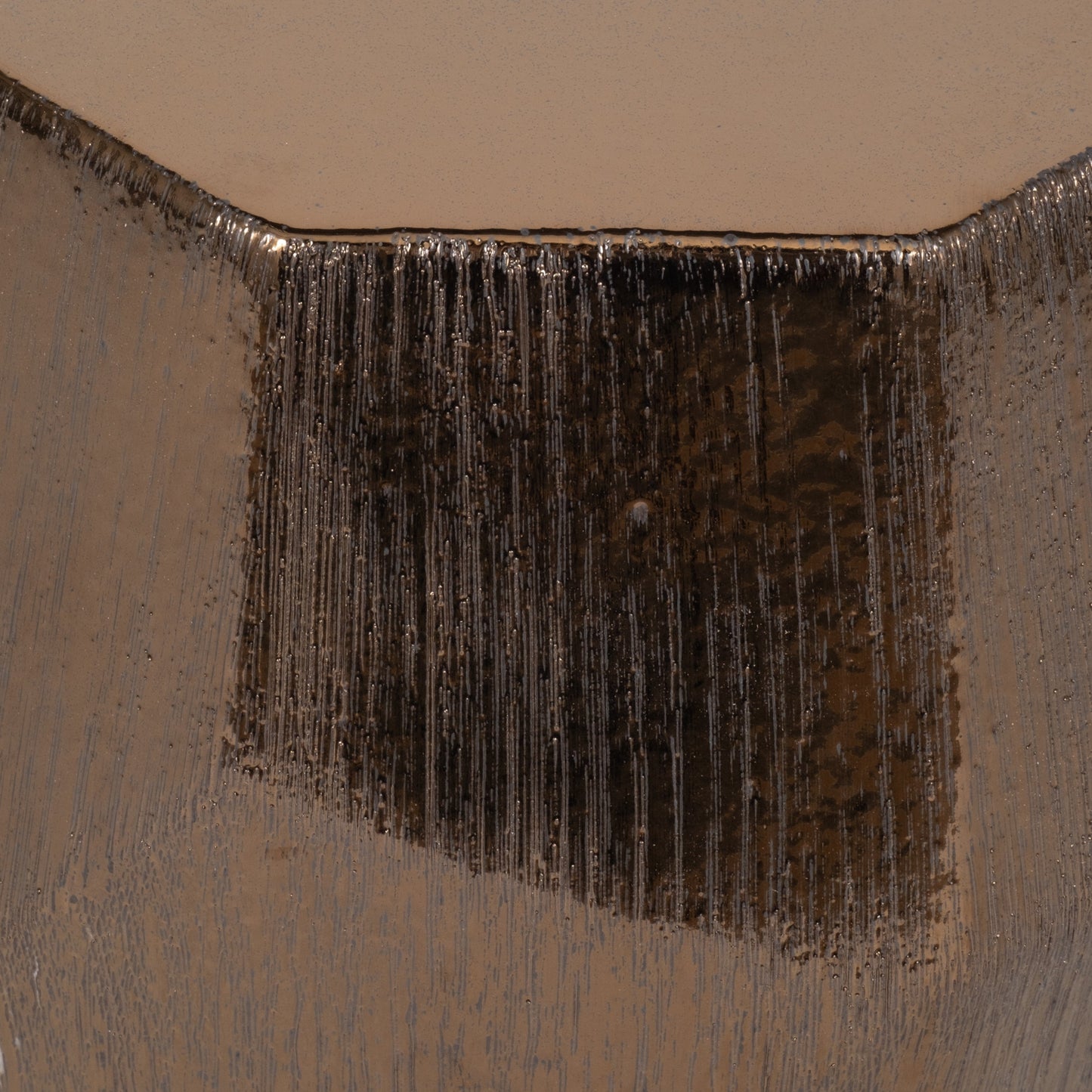 20" Tiziano Ceramic Bronze Garden Stool