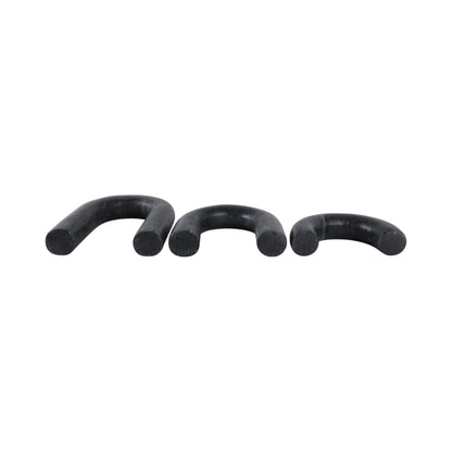 S/3 10" Walton Black Marble Arches