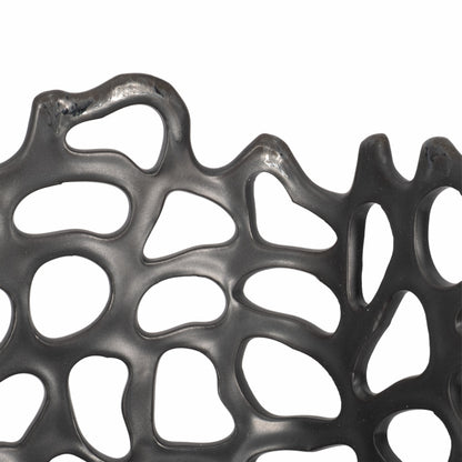 S/2 10/13" Steffi Black Ceramic Bowls