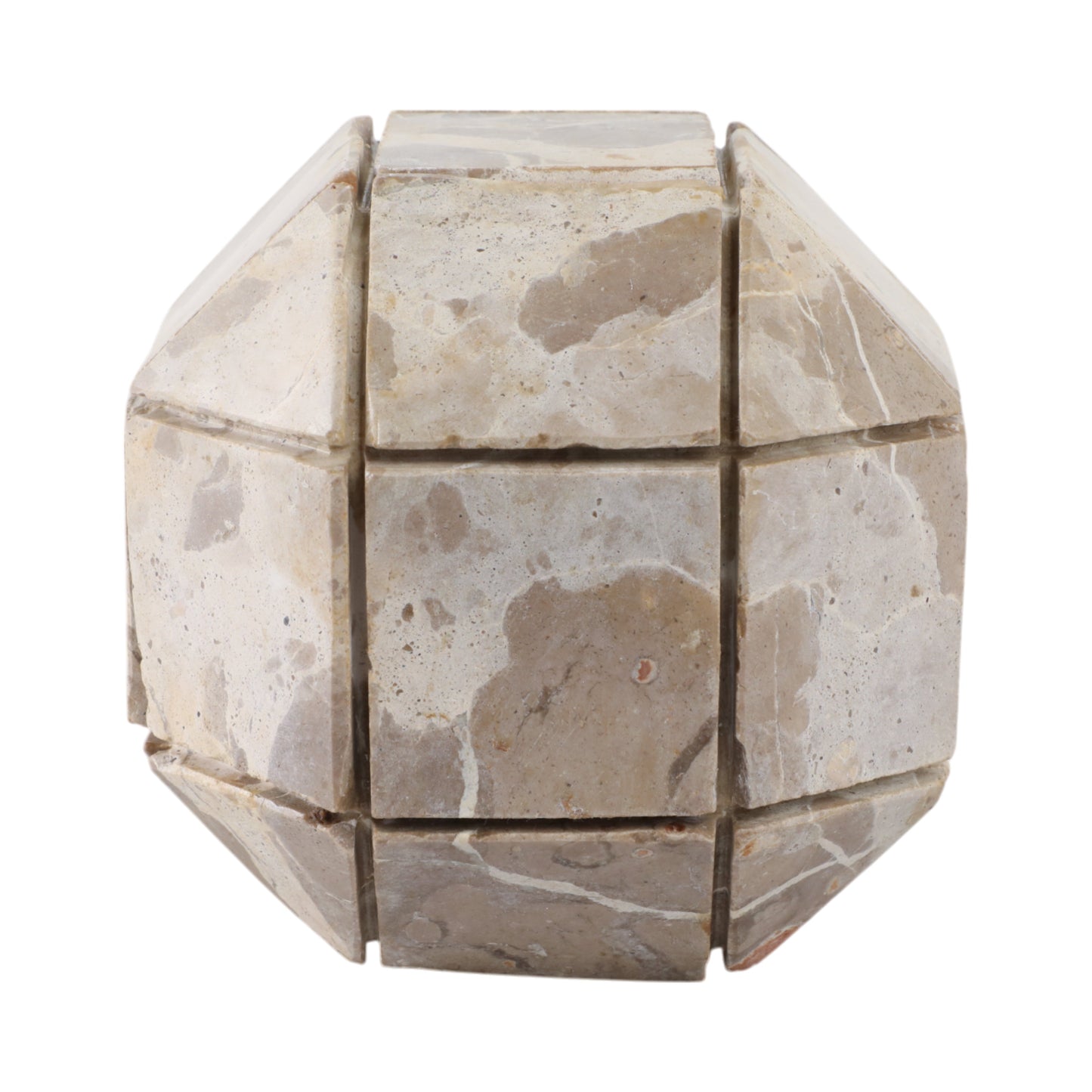 6" Pompano Large Beige Marble Sphere