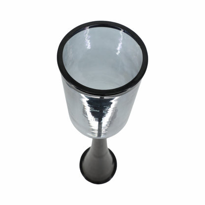 34" Ember Small Black Glass Candle Hurricane