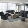 Draycoll Reclining Sofa & Loveseat with Free Recliner
