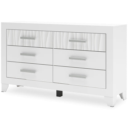Druchalla Six Drawer Dresser and Mirror