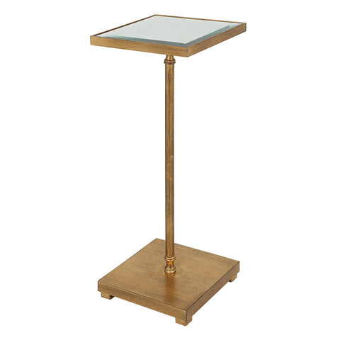 24068-UTT | Henzler 26 W x 60 H x 26 D Square Accent Table with Mirror Top