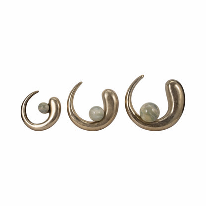 S/3 10/13/15" Amrita Gold Ring Wall Decor