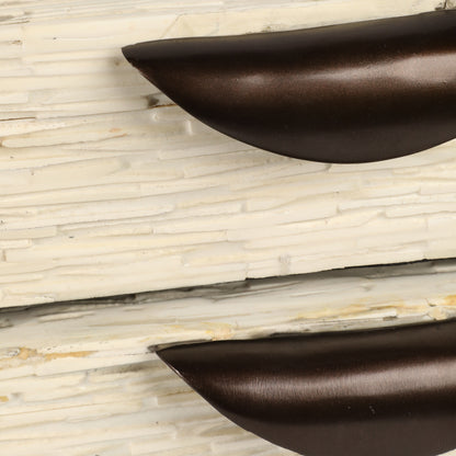 S/2 14/16" Hadwin Resin Cream Boxes