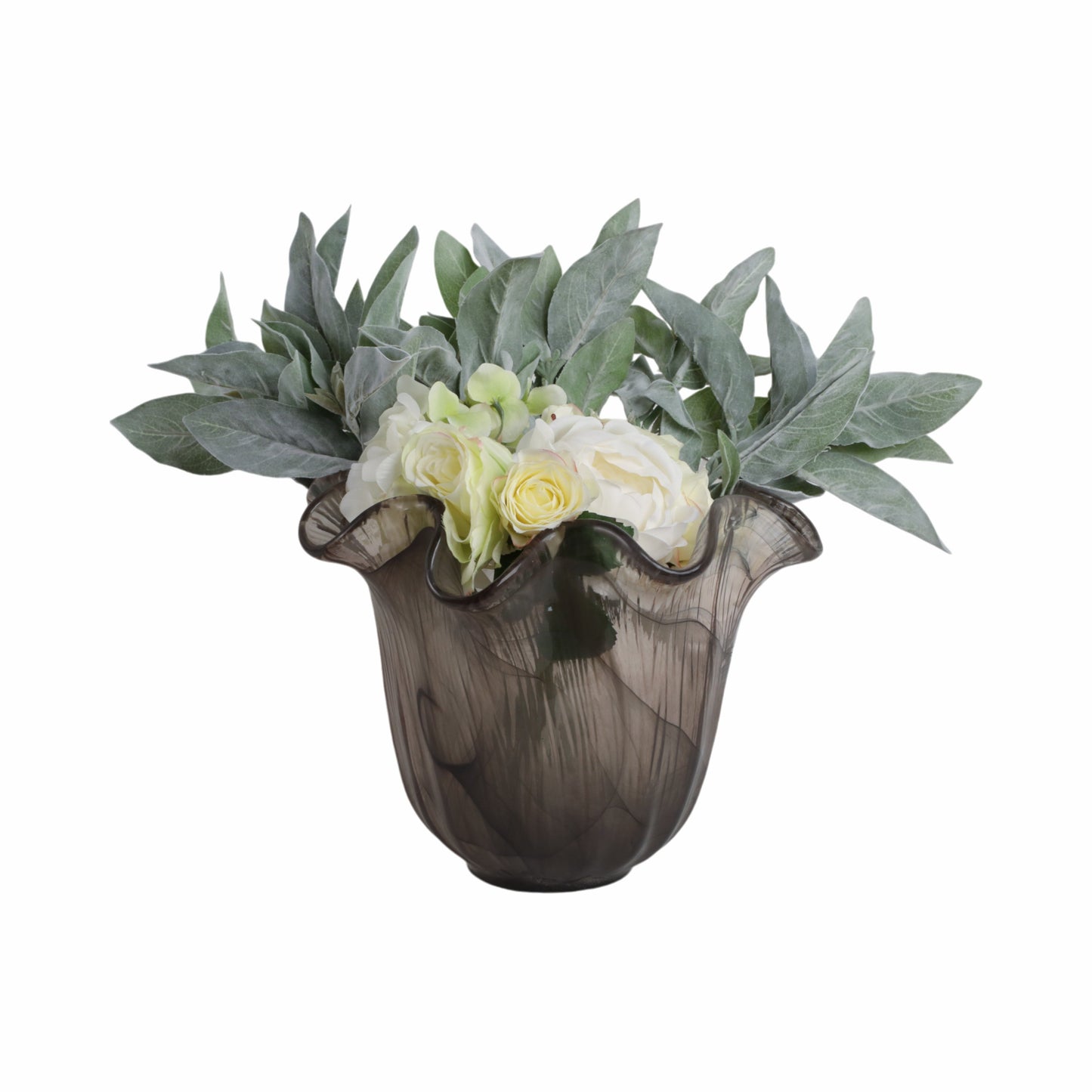 14" Varese Short Italian Art Glass Vase