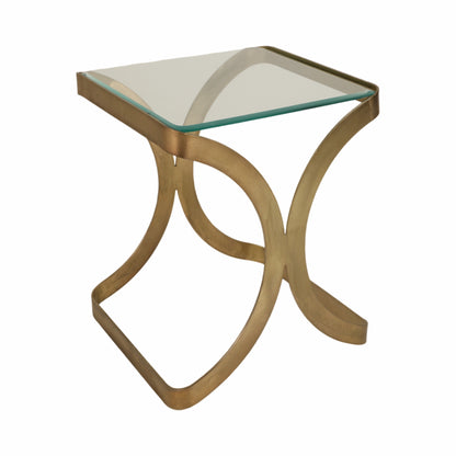 24" Melease Forged Iron Accent Table