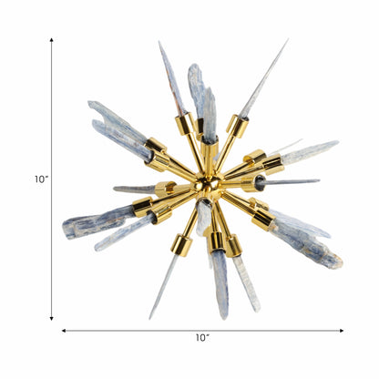 10" Fiona Large Blue Stone Starburst Statuary Kd