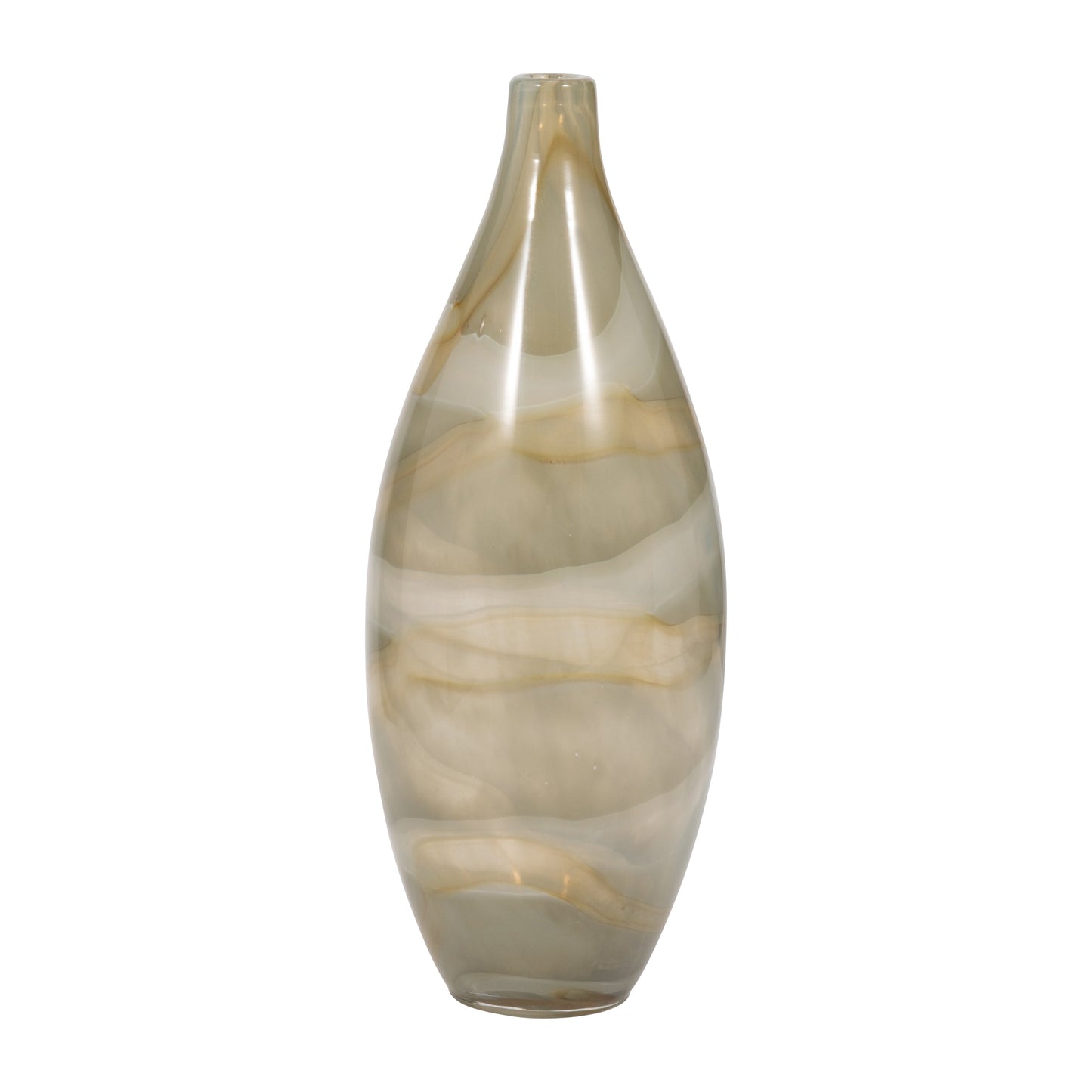 EV19449 |16" Charu Large Green Vase