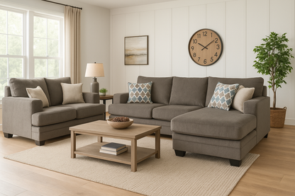 Dorsten Sofa Chaise and Loveseat