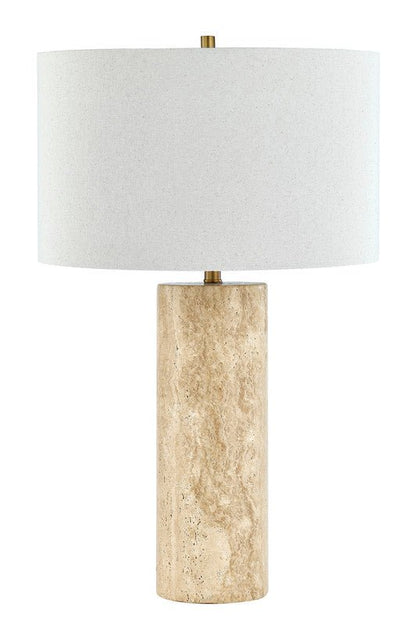 Echo Travertine Table Lamp