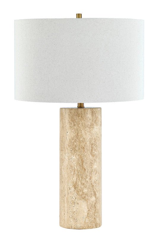 Echo Travertine Table Lamp